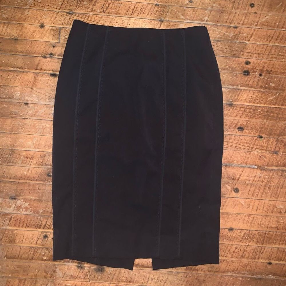 White House Black Market dark academia black size 00 pencil skirt